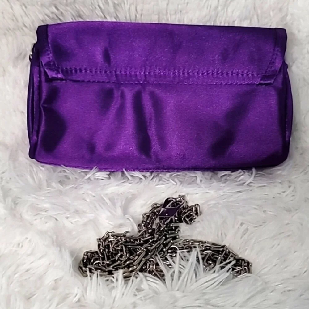 FREE SHIPPING TODAY ONLY! Two-Purse Power Duo-Quilted Chic + Purple Satin Sass - Picture 14 of 16